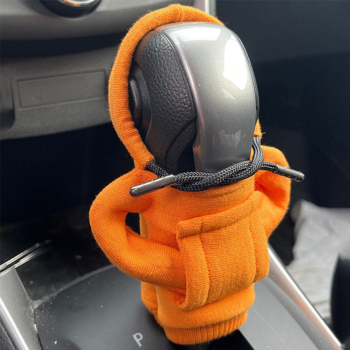 Elegant cotton gearshift cover for car, stylish and multicolor, protects against scratches and adds interior elegance.