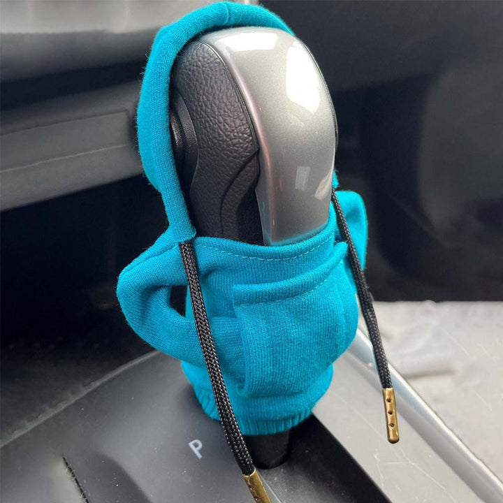 Elegant cotton gearshift cover for car, stylish and multicolor, protects against scratches and adds interior elegance.