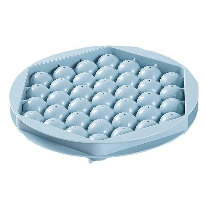 Rund iskugleform: Pink og blå, PE-materiale, nem aftagelig, perfekte runde isterninger til drikkevarer.