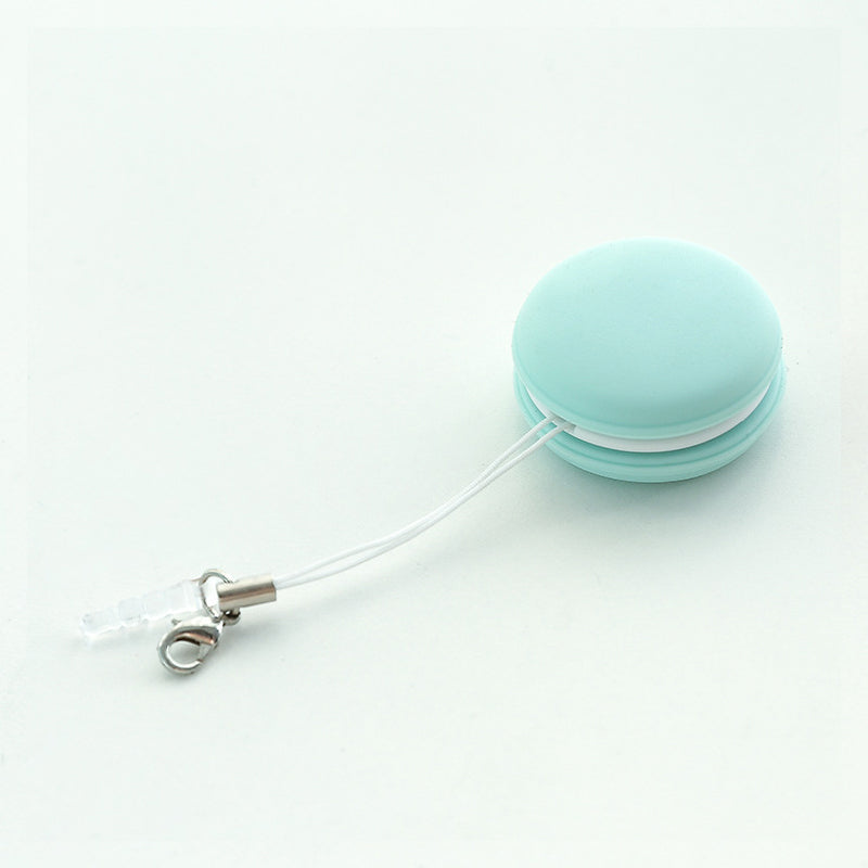 Romantisk macaron telefonrenser i pastelfarver, lyserød, blå, grøn, khaki. Elegant tilbehør til voksne.