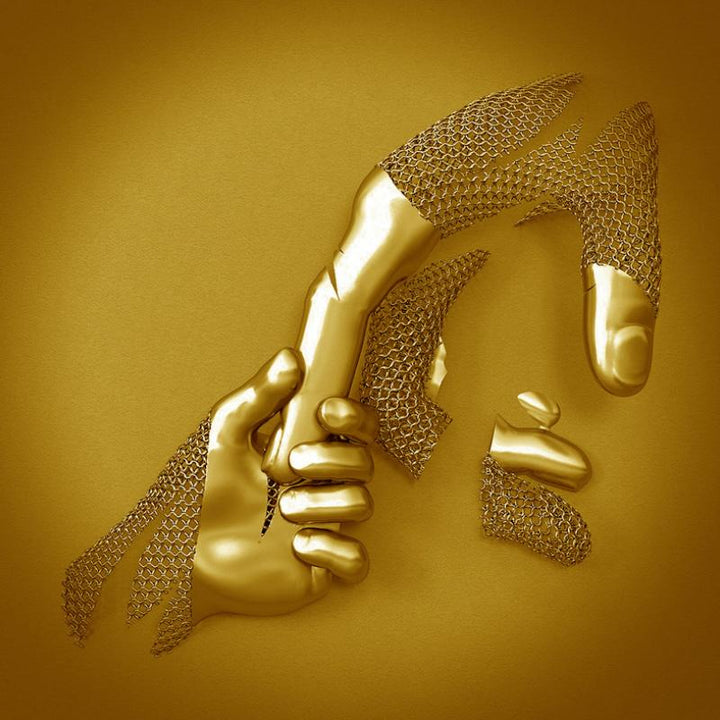 Romantisk vægkunst til par, sølv og guld, elegant stofprint uden ramme, boligdekoration.