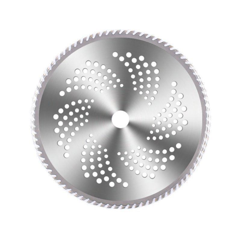 Plæneklipper savblad, metallegering, skarpt 40/60/80-tandet design, klipper effektivt græs og buske.