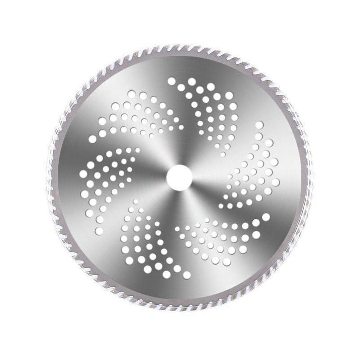 Plæneklipper savblad, metallegering, skarpt 40/60/80-tandet design, klipper effektivt græs og buske.