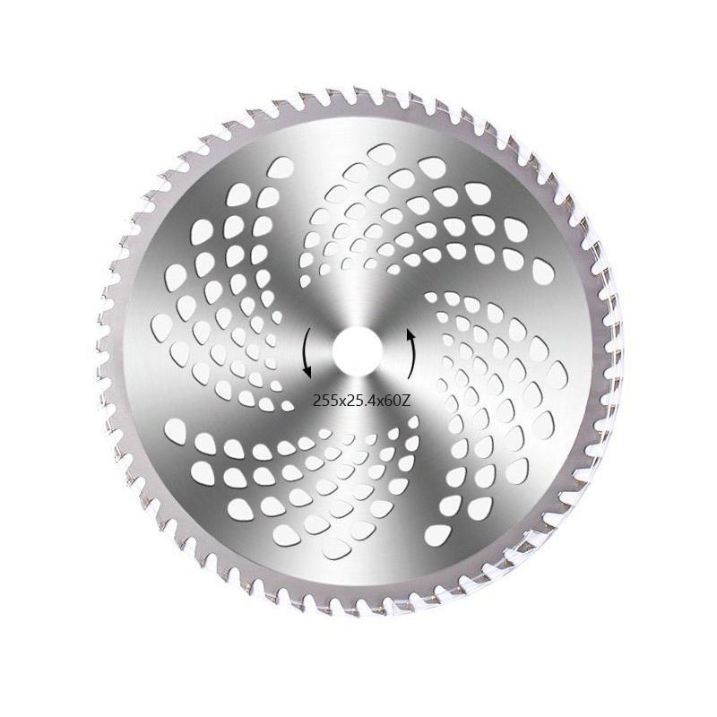 Plæneklipper savblad, metallegering, skarpt 40/60/80-tandet design, klipper effektivt græs og buske.