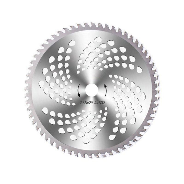 Plæneklipper savblad, metallegering, skarpt 40/60/80-tandet design, klipper effektivt græs og buske.
