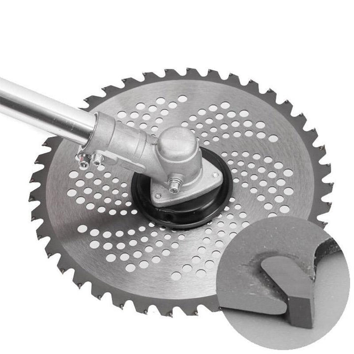 Plæneklipper savblad, metallegering, skarpt 40/60/80-tandet design, klipper effektivt græs og buske.