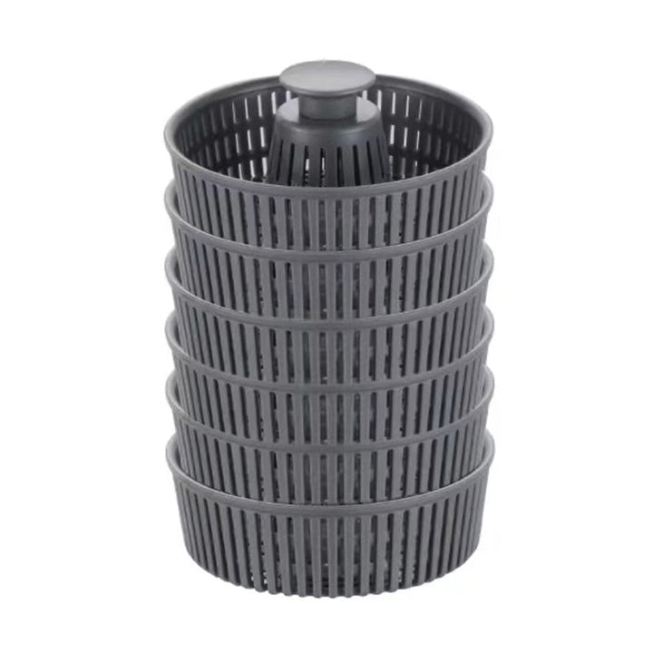 Rustfrit stål bundprop til køkkenvask, sølvfarvet, tryk-type, forhindrer lugt og insekter, moderne design.