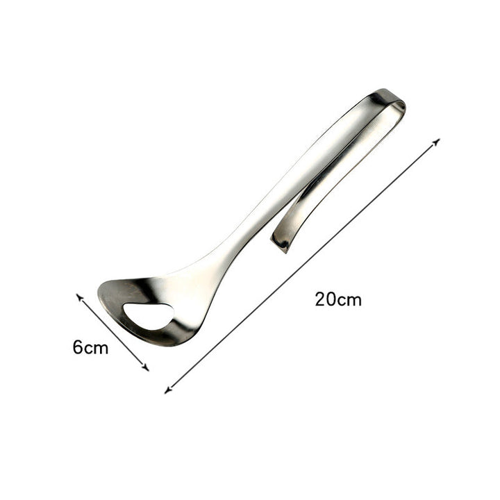Rustfrit stål kødbolleske med ergonomisk langt håndtag, sølvfarvet, holdbar, nem at lave perfekte kødboller