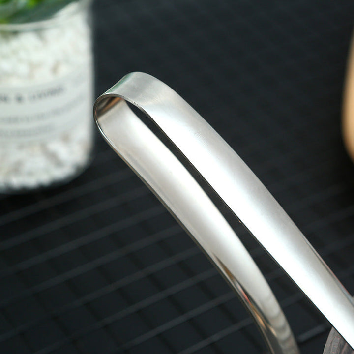 Rustfrit stål kødbolleske med ergonomisk langt håndtag, sølvfarvet, holdbar, nem at lave perfekte kødboller