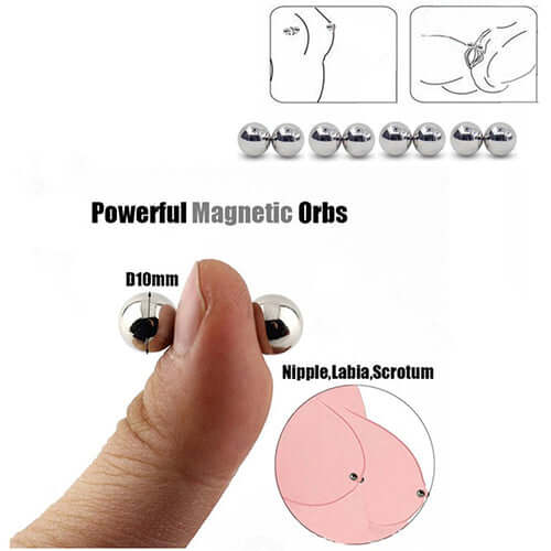 "Ruostumaton teräs magneettinen nännirengas, kivuton, tyylikäs muotoilu, hopeanvärinen, lisävaruste miehille. Koko: 10mm."