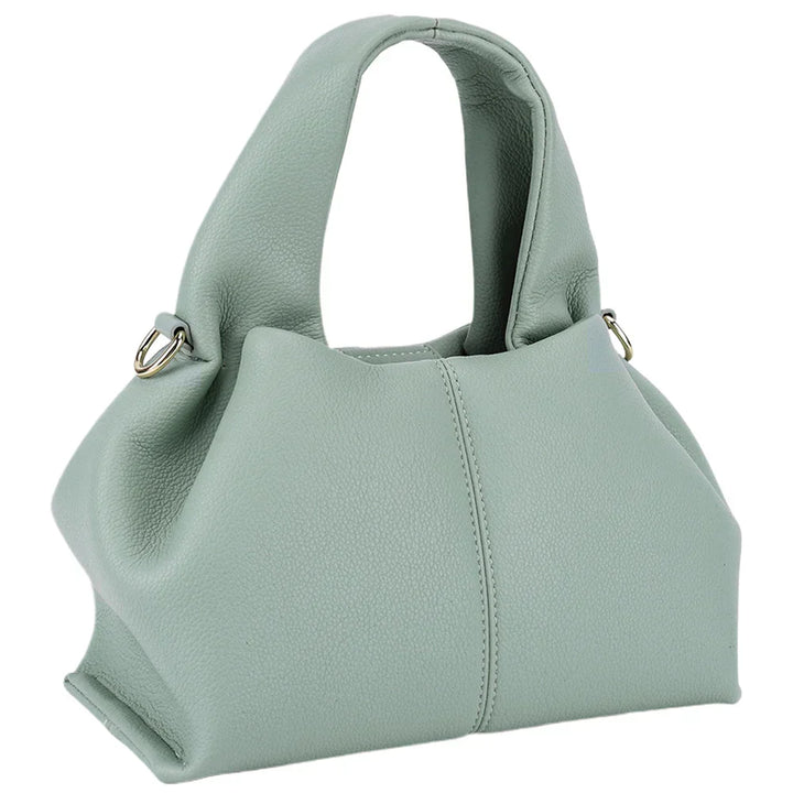 Ruskea keinonahkainen retro crossbody-laukku naisille, pilvimuotoilu, tyylikäs ja kestävä, sopii moniin tilaisuuksiin.
