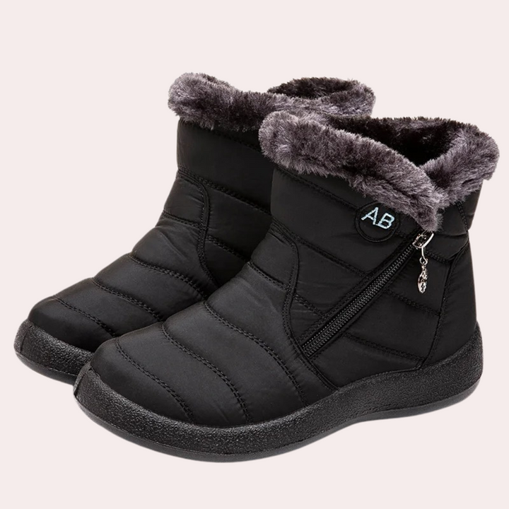 Ruskeat naisten Elisa-talvikengät, lämmin vuori, kestävä ulkopinta, tyylikäs minimalistinen design.