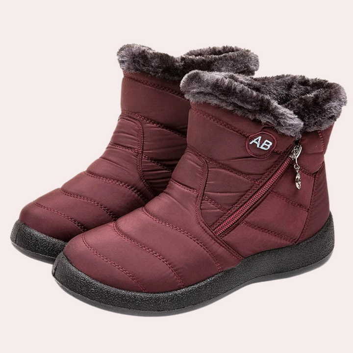 Ruskeat naisten Elisa-talvikengät, lämmin vuori, kestävä ulkopinta, tyylikäs minimalistinen design.
