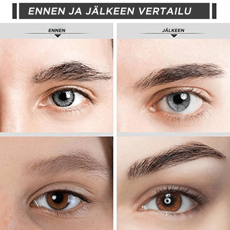 Kivuldas øjenbrynsfjerner i rosaguld og hvid til kvinder, stilfuldt kompakt design i en makeuptaske.