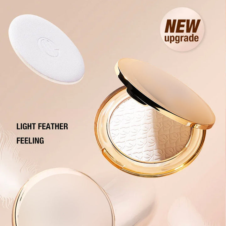 Fløjlsblødt matt ansigtspudder, let og fejfrit makeup-finish, pudderpuff og spejl inkluderet.