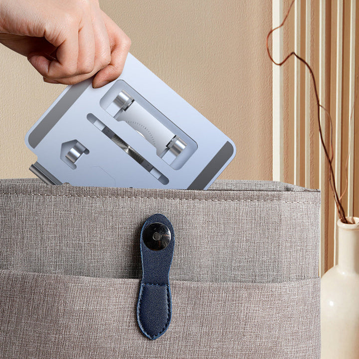 Justerbar aluminiums tabletholder, sølv eller sort, elegant design, ergonomisk og holdbar, passer til 12.9-tommer enheder.