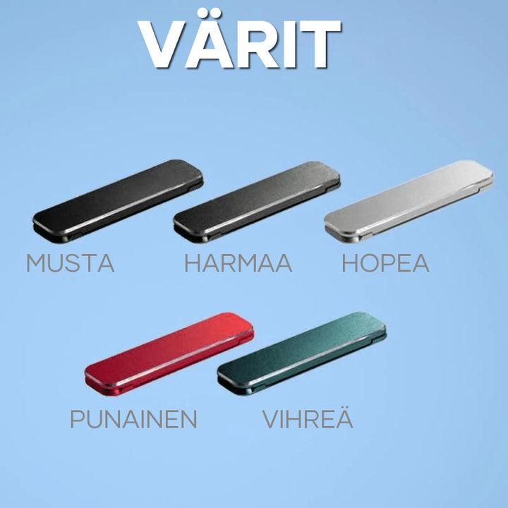 Justerbar aluminiumslegering telefonholder, lodret og vandret, kompakt, elegant design, nem at fastgøre