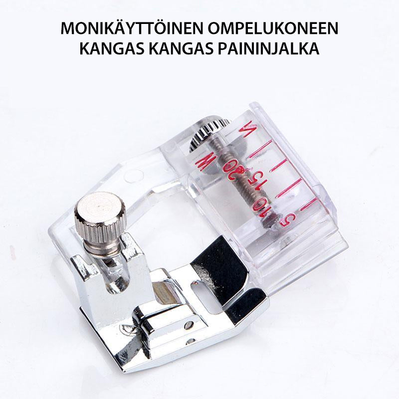 Justerbar bias binder trykfod til symaskine, metal og plastik, justerbar bredde 5mm-20mm, nem installation.