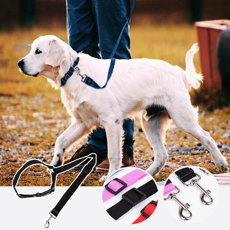 Justerbar hundesele til bilen - Lyserød, sikker til rejser.