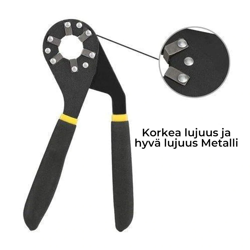 Justerbar multifunktionsskruenøgle, blødt håndtag, sekskantet greb, effektiv forsegling af åbne møtrikker og bolte