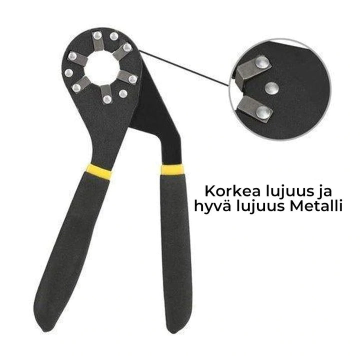 Justerbar multifunktionsskruenøgle, blødt håndtag, sekskantet greb, effektiv forsegling af åbne møtrikker og bolte