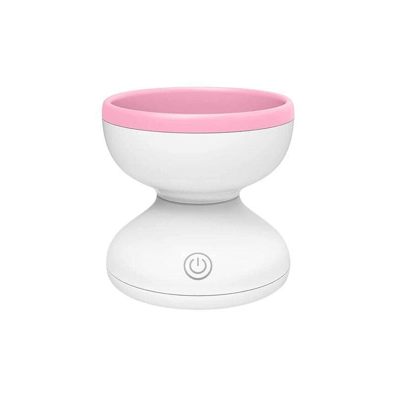 Elektrisk Make-up Børste Rengøringsmaskine, moderne og kompakt design, lilla farve, til badeværelse eller rejser.