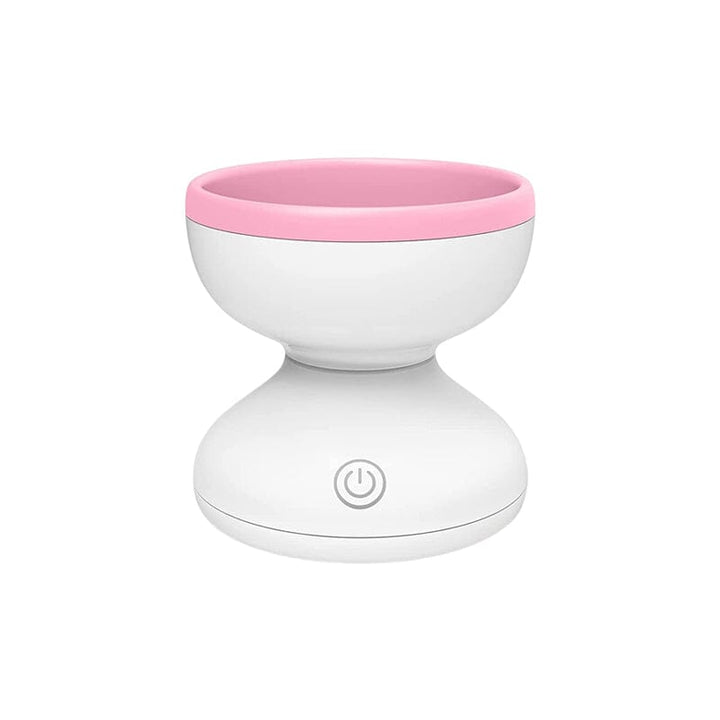 Elektrisk Make-up Børste Rengøringsmaskine, moderne og kompakt design, lilla farve, til badeværelse eller rejser.