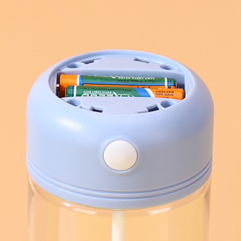 Sähköinen sekoituspullo, tyylikäs muotoilu, BPA-vapaa, vuotamaton, 450 ml kapasiteetti, ergonominen, kannettava gadget.