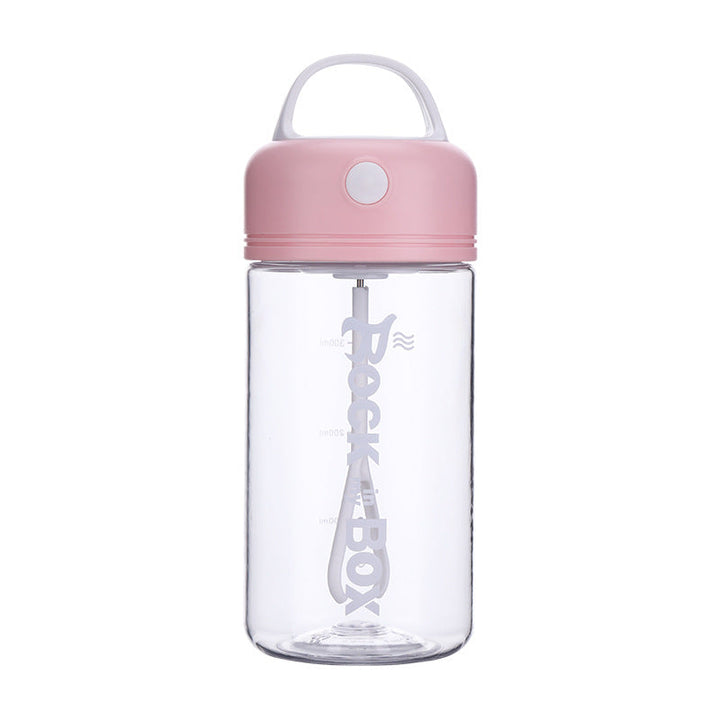 Sähköinen sekoituspullo, tyylikäs muotoilu, BPA-vapaa, vuotamaton, 450 ml kapasiteetti, ergonominen, kannettava gadget.