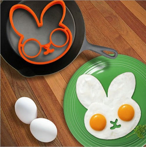 Silikoneform til æg i ugleform, varmebestandig og non-stick, sjovt morgenmadstilbehør.