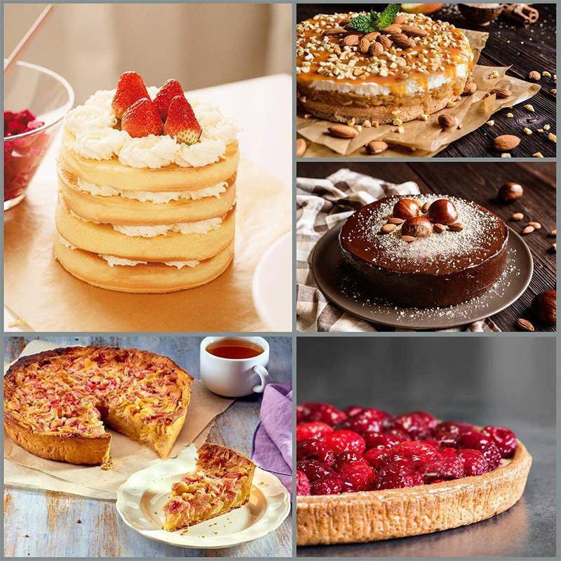 Silikone Bake Pro lagkageform, rund form, pink. Velegnet til farverige regnbuekager.