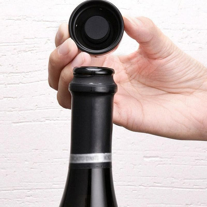 Silikone Twist Champagne Kork til Rejseflasker, Blå, Holder Drikkevarer Friske