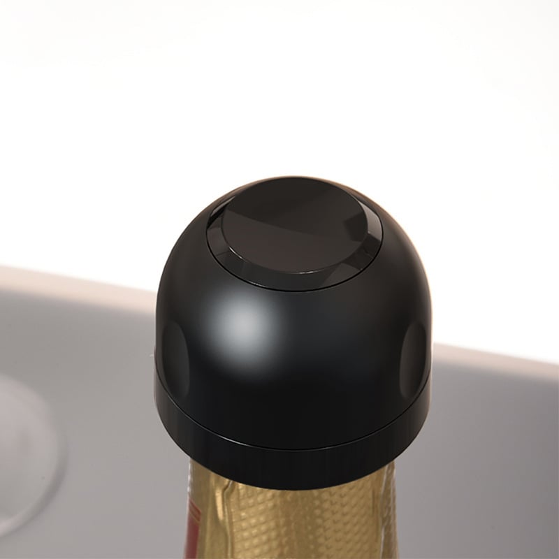 Silikone Twist Champagne Kork til Rejseflasker, Blå, Holder Drikkevarer Friske