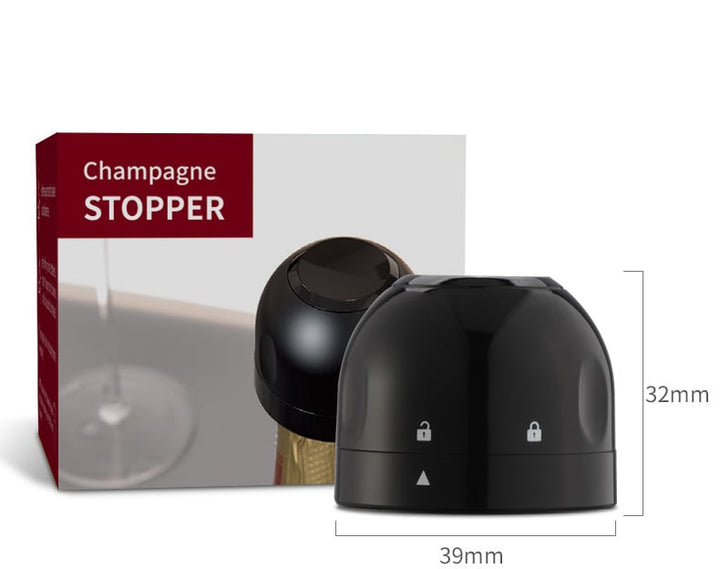 Silikone Twist Champagne Kork til Rejseflasker, Blå, Holder Drikkevarer Friske