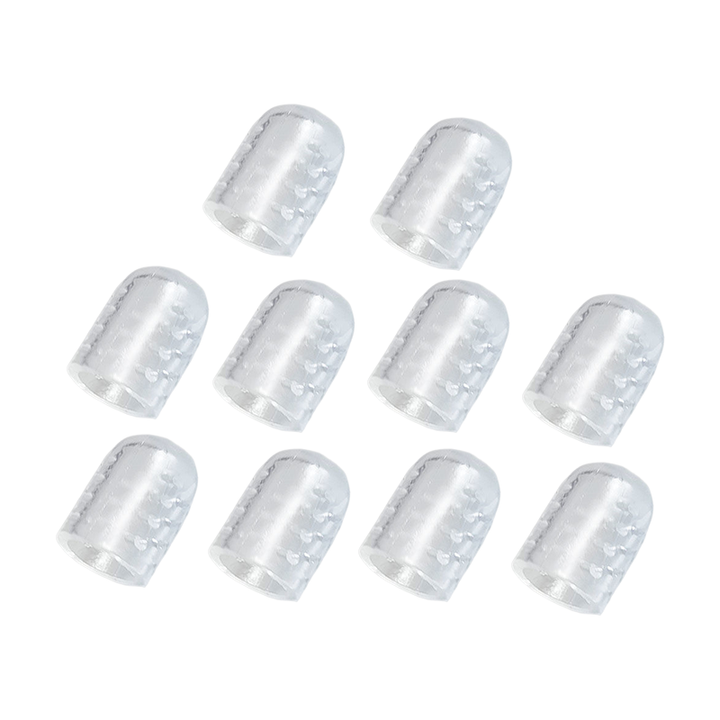 Silikone gennemsigtige tåbeskyttere, unisex, tåbeskyttelse og komfort, medicinsk silikone, pakker med 2/10 stk.