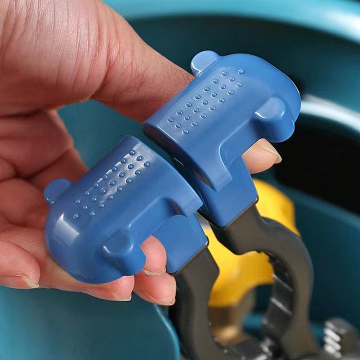 Blå multifunktionel specialnøgle til gasflaskeventiler, 7x18 cm værktøj med ABS-håndtag.