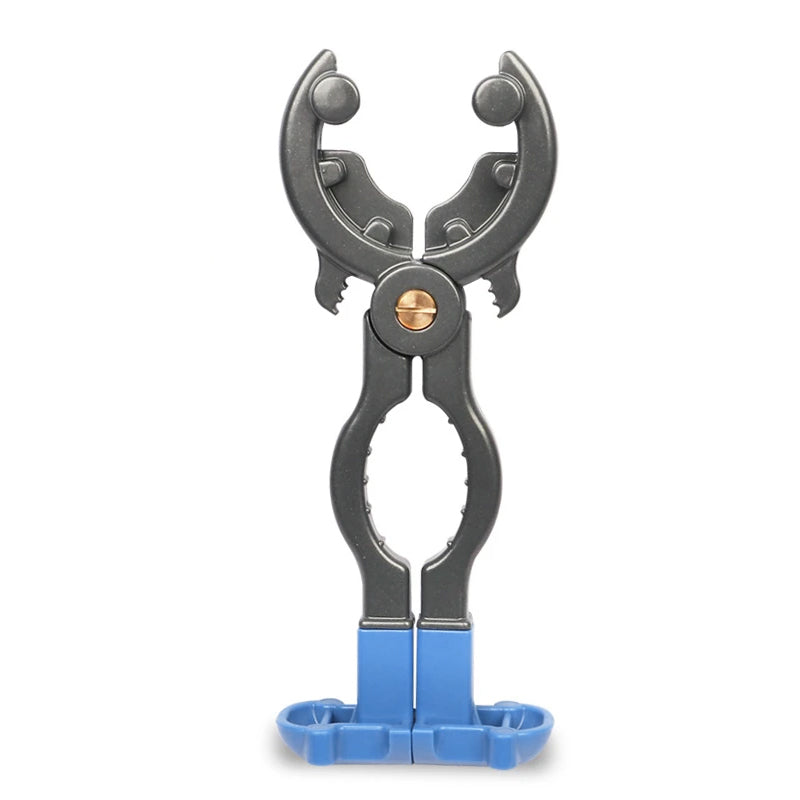 Blå multifunktionel specialnøgle til gasflaskeventiler, 7x18 cm værktøj med ABS-håndtag.