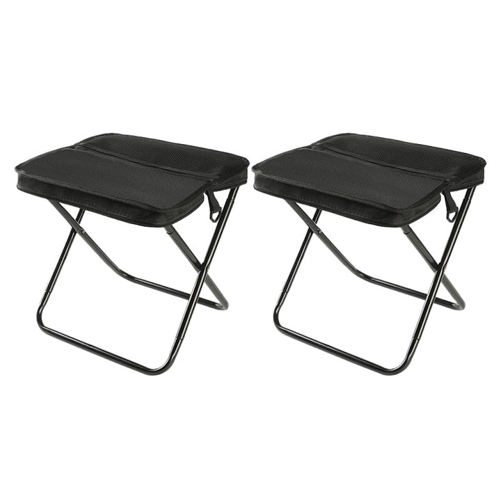 Foldable backpack stool for outdoor use, compact and durable, in Khaki, suitable for hiking and fishing, supports 150 kg.