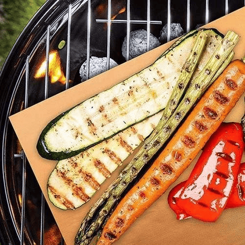 "Tarttumaton BBQ grillausmatto, musta tai kupari, 40x33 cm, kotikäyttöön, kestävä ja helppo puhdistaa"