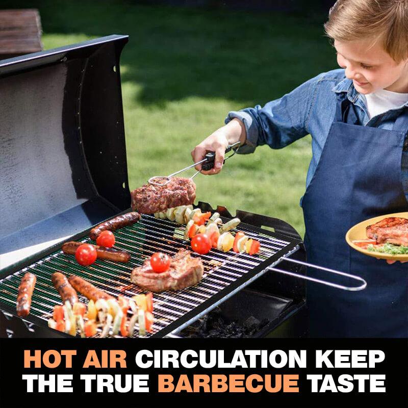 Tarttumaton BBQ grilli-verkkomatto, musta, suojaa ruoan putoamiselta ja tarttumiselta, uudelleenkäytettävä ja kestävä.