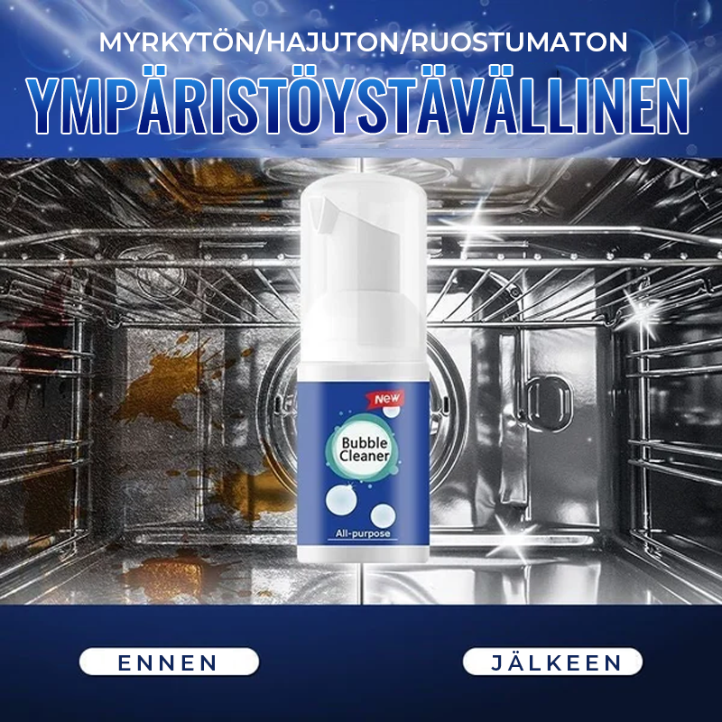Effektiv skyllefrie rense spray til køkkenpletter med klar væske og praktisk sprayflaske.