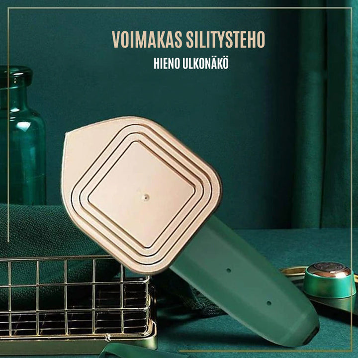 Kraftfuldt, let minidampstrygejern, smukt design, fjerner rynker ubesværet, innovativ elektronisk pumpe.
