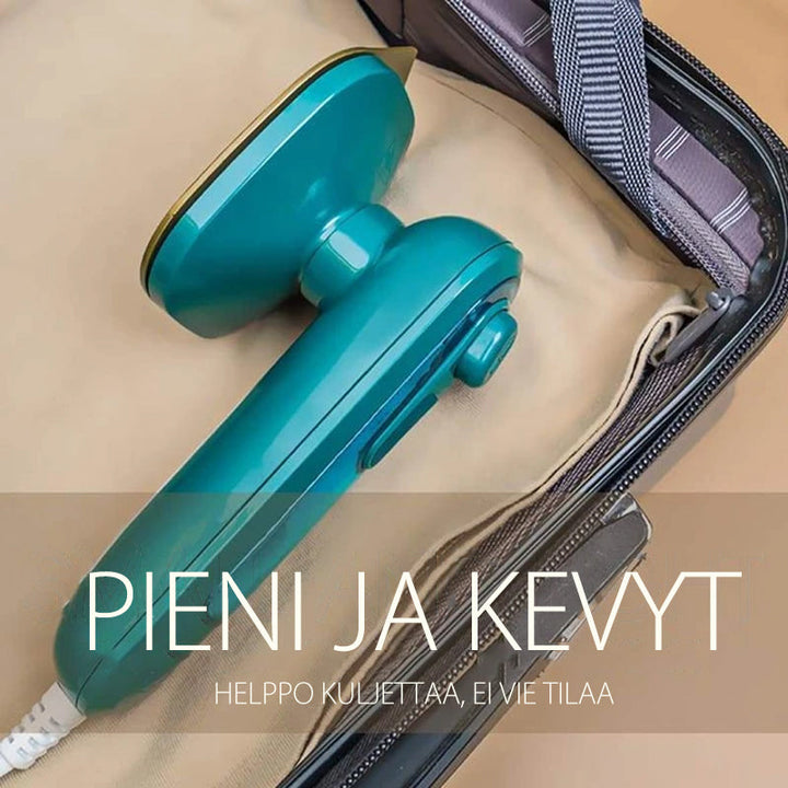 Kraftfuldt, let minidampstrygejern, smukt design, fjerner rynker ubesværet, innovativ elektronisk pumpe.