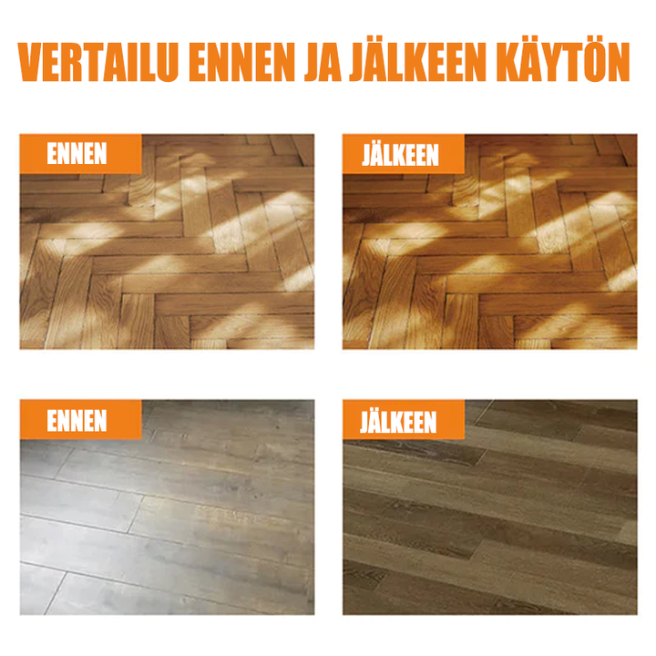 Effektiv gulvrens til hjemmet - Gør gulve skinnende, fjerner pletter og efterlader en frisk citronduft, 100ml flaske.