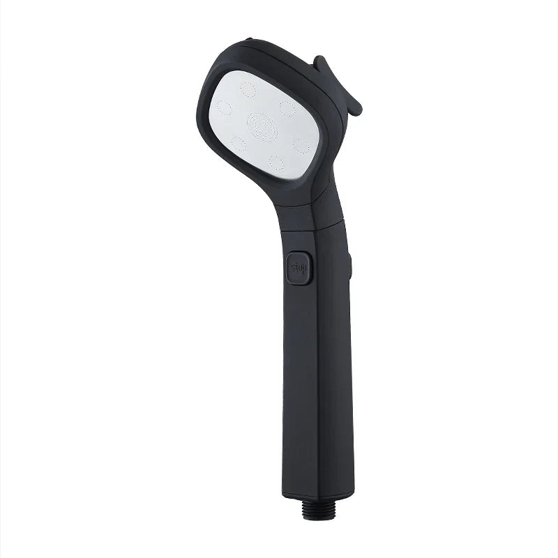 Effektiv sort og sølv højtryksbruser til husholdningsrengøring, ergonomisk design, størrelse 25 × 9 × 3.5 cm.