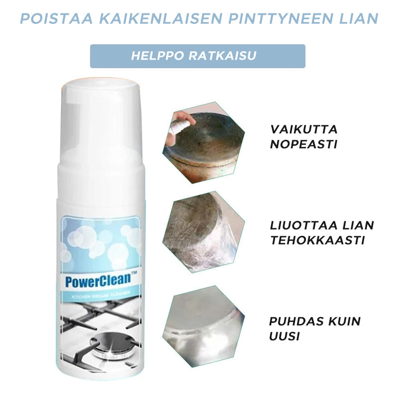 Kraftfuld giftfri køkkenaffedter, flaske med klar væske, fjerner effektivt fedt på forskellige overflader.