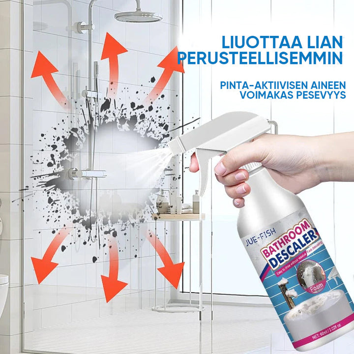 Kraftig rengøringsmiddel 60ml i klar flaske, hvidt skum til effektiv hjemmerengøring.