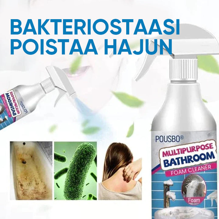 Kraftig rengøringsmiddel 60ml i klar flaske, hvidt skum til effektiv hjemmerengøring.