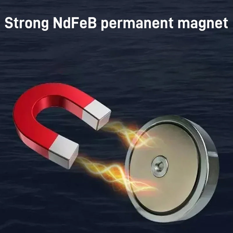 Kraftfuldt magnet sæt til undervandsbrug: holdbart, korrosionsbestandigt, løftering og stærk magnetisk kraft.