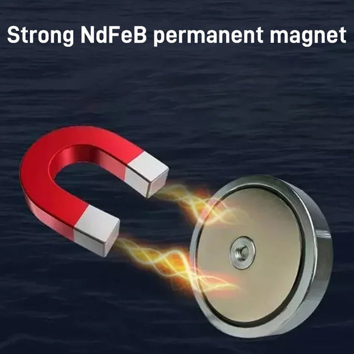 Kraftfuldt magnet sæt til undervandsbrug: holdbart, korrosionsbestandigt, løftering og stærk magnetisk kraft.
